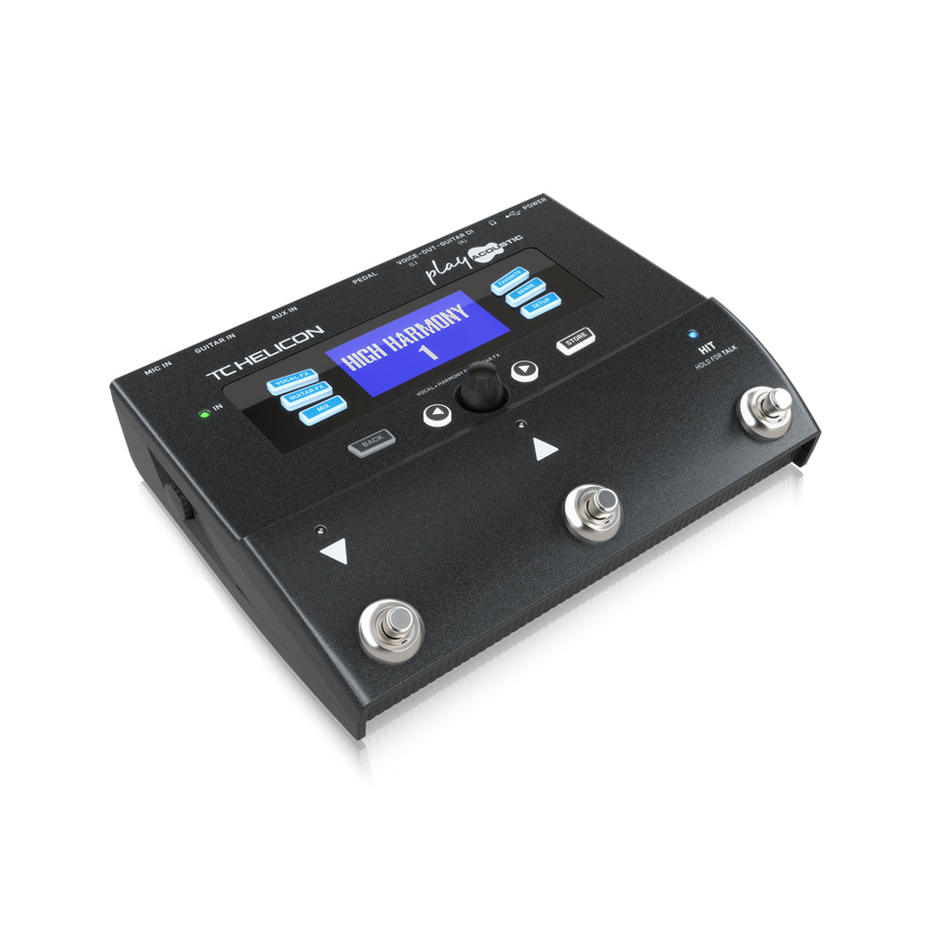 TC-Helicon Play Acoustic Vocal and Guitar Effects Pedal, EU Plug