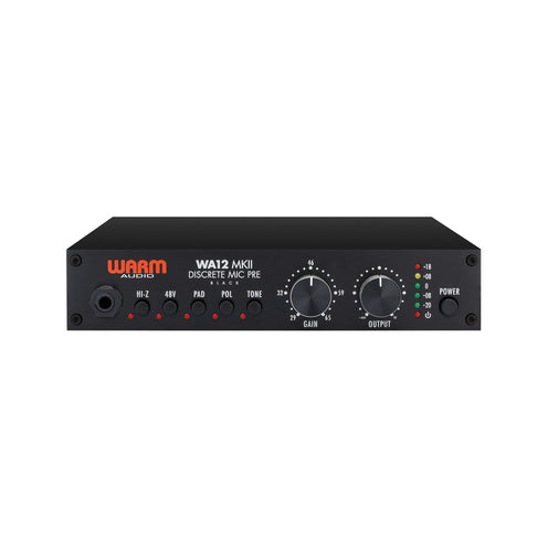 Warm Audio WA12 MKII Microphone Preamp, Black