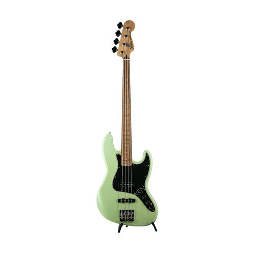 Fender Deluxe Active Jazz Bass Guitar, Pau Ferro Fingerboard, Surf Pearl, MX1900XXXX