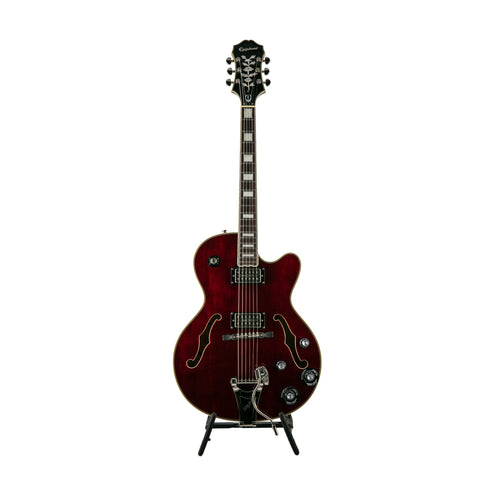 Epiphone Emperor Swingster Hollowbody Electric Guitar, RW FB, Wine Red (NOS), 1801230XXXX